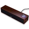 Suministro transfronterizo de altavoces multimedia para computadora de audio con cable + Bluetooth de madera larga 3.5 + USB Altavoces