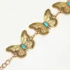 Corrente de cintura metálica versátil para mulheres da moda europeia e americana, cinto com pedra de pinho em relevo prateada incrustada, vintage em relevo estilo étnico