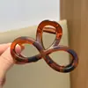 2025 Nuevo Pasador de Color Gelatina de Verano para Mujer Pinza Trasera de Cabeza Tamaño Mediano Pinza Tiburón Escarchada Simple Elegante Joyería