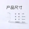 Cápsula Única em Estoque, Frasco Único Transparente para Cápsulas, Material Acrílico, Mini Frasco Dispensador Portátil