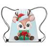 Amazon Nuevo Paquete de Llegada Bolsa de Regalo de Navidad de Bolsillo Bolsa de Regalo de Dulces de Navidad Cordón Doble Hombro Bolsa de Almacenamiento con Logotipo