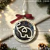 Novedad transfronteriza mejor regalo de inauguración de casa adornos colgantes de madera decoración del hogar decoraciones rojas para árbol de Navidad regalo