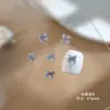 Mini Accesorios para Uñas con Forma de Moño Gelatina Tridimensional Pequeños Moños Flotantes Moños Transparentes de Hielo Pegatinas de Pedrería para Uñas Uñas Portables