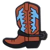 E-commerce Transfronteiriço Acessórios DIY de Desenho Animado Charmoso Cowboy Broche Grampo de Cabelo Decoração de Capa de Celular Novo Adesivo de Borracha Macia PVC