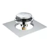 Tampa de Ralo de Chão Pop-Up Núcleo de Ralo de Chão Antiodor Prevenidor de Refluxo de Esgoto de Banheiro Inserção de Ralo à Prova de Insetos Substituição para Ralo Quadrado de 9,8 a 10 cm