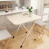 Mesa Dobrável, Mesa Lateral, Mesa de Jantar Doméstica Simples, Mesa Pequena Fácil de Usar para Comer, Adequada para 2-4 Pessoas, Mesa Quadrada Pequena Portátil para Montar Barracas