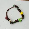 Pulsera de Grano de Café de Cerámica Jingdezhen, Refrescante y que no se decolora, Joyería de Alta Gama para Mujer, Accesorio Versátil de Nuevo Estilo Chino, Mayoreo