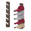 Prateleira de Parede para Guarda-Chapéus em Madeira Maciça Vertical Organizador para Bonés de Baseball Cabide para Bonés Masculinos