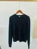 Suéter Pulóver Tejido Redondo Trenzado Retro Artesanal de Cable para Mujer Estilo Escandinavo Otoño e Invierno Suéter Corto de Cachemira para Mujer