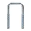 Parafusos de aço carbono em forma de U com ângulo reto, zincados em branco-azul, parafusos em forma de U com ângulo reto, M6-M12, para fixação de tubos