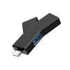 Divisor Tipo C 3.1 en Forma de Y de 3 Puertos Hub USB 3.0 Plug-In 2.0 Estación de Acoplamiento Hub Transmisión de Alta Velocidad