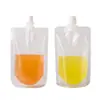 Bolsa Transparente Desechable con Boquilla, Bolsa de Pie Resistente a Altas Temperaturas para Bebidas de Jugo, Bolsa de Empaque, Bolsa para Medicina Tradicional China, Bolsa de Empaque Portátil