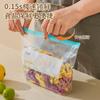 Bolsa sellada con cremallera, bolsa de conservación de alimentos frescos de grado alimenticio, bolsa sellada densa para almacenamiento en refrigerador doméstico, venta al por mayor
