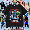 Nueva camiseta de manga corta para niños del juego de Roblox Animal Hospital, top moderno