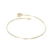 Atacado de Joias Europeias e Americanas: Pulseira e Joia Minimalista com Ponta de Flecha Ajustável em Liga