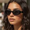 Gafas de Sol Ovaladas Retro Estilo Europeo y Americano para Fotografía Callejera al Aire Libre Nueva Moda Chica Popular Protección Solar Ciclismo Gafas de Sol Transfronterizas