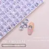 K9 Novo Ultra Brilhante Fundo Transparente Corte Fogos de Artifício 8mm Diamante Redondo Colorido Ponta Afiada Diamante Gelo Transparente Joias para Nail Art Pilha de Unhas Diamante 28