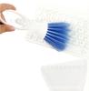 Cepillo azul de fábrica para salida de aire de coche, cepillo para limpieza de coche, cepillo para teclado, escobita pequeña, juego de recogedor