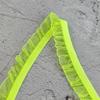 Fábrica de Origem Renda Plissada Colorida Elástica de 1,5cm para Roupas e Saias de Boneca