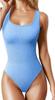 2024 Comercio Exterior Transfronterizo Amazon Aliexpress Camiseta sin Mangas de Cuello en U para Mujer Ajustada Body de una Pieza con Cintura Elástica para Ceñir