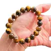 Pulsera Premium Natural de Piedra Ojo de Tigre Estilo Maillard Otoño e Invierno
