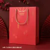 Linterna Roja Bolsa de Regalo Creativa Bolsa Tote de Año Nuevo Papel de Regalo Bolsa de Papel Caja de Regalo Grande Navideña Bolsa de Dulces