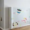 Papel de Parede Autoadesivo Estilo Cartoon Infantil e Puro Adesivos de Parede à Prova d'Água Papel de Parede para Casa Decoração de Parede de Fundo para Quarto Sala de Estar Adesivos