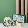 Presente de Flor Panda Bamboo Gift Bowl Cerâmica Tableware Creative Ceramic Bowl Gift Box Opening Acompanhando Gift Set Bowl