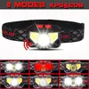 Luz Sensor Mini Recargable Transfronteriza para Montar en la Cabeza para Ciclismo y Carrera al Aire Libre, Linterna Frontal Pequeña Led Portátil