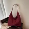 Bolsa de ombro de veludo transfronteiriça, estilo retrô e casual, bolsa tote de grande capacidade, versátil para o trabalho, bolsa de mão e conjunto de bolsas combinando, personalizável