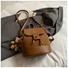Moda Primaveral 2026 Bolso Sencillo Nuevo Bolso Pequeño de Hombro para Chica con Estilo Mochila Retro Casual