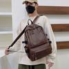 Nueva mochila de PU de gran capacidad, venta al por mayor, mochila escolar para estudiantes, mochila para computadora, mochila de moda coreana para hombres y mujeres