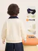 Moletom infantil Kaka Panda com gola polo, roupas de outono para meninos, blusas de outono para meninas, roupas de primavera e outono para bebês