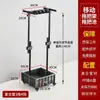 Suporte de Mop em Aço Inoxidável Móvel para Uso Doméstico, Tanque para Mop, Tanque de Chão para Mop, Suporte de Drenagem para Mop para Banheiro e Varanda