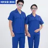 Conjunto de Roupa de Trabalho de Verão em Algodão Puro com Manga Curta para Homens, Estilo Fino, 100% Algodão, Adequado para Gerenciamento de Propriedades e Reparos Automotivos, Roupa de Proteção do Trabalho Personalizável