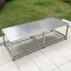 Escada Escadote Industrial Externa Alargada Antiderrapante de Aço Inoxidável de Dois, Três, Quatro, Cinco Degraus para Armazém, Uso Doméstico, Escadote de Degrau, Escadote para Lavagem de Carros