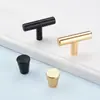 Tirador de aleación de aluminio de perfil de aluminio de 1 m de largo, tirador negro dorado para cajón, armario, mueble, herraje, tirador de puerta