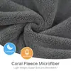 Toalla de Secado de Cabello de Terciopelo Coral Personalizable, Súper Absorbente, Secado Rápido, Suave y Amigable con la Piel, Adecuada para Uso en Casa, Hotel y Salón de Belleza