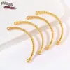 Liga Banhada 18k Cotovelo Meio Pulseira Pulseira Anel DIY Pulseira de Contas Feita à Mão Acessórios de Joia Círculo Material