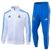 2526 Uniforme de Partido de Fútbol Real Madrid Otoño e Invierno Chaqueta de Fútbol de Manga Larga Ropa Deportiva Casual