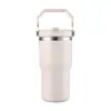 Taza de coche portátil nueva transfronteriza de 2030 oz, gran capacidad, para exteriores, portátil, montable en coche, aislada y con pajilla - venta al por mayor