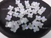 Flor de Hortensia de 10 mm con Agujero Central, Flor de Cristal con Cuatro Pétalos, Materiales para Manualidades Hechas a Mano, Horquilla de Estilo Antiguo Accesorio para el Cabello Venta al por Mayor