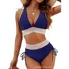 2027 Novo Modelo de Comércio Exterior Biquíni Europeu e Americano Duas Peças Roupa de Banho Feminina Fashion Justa Vendedor Mais Vendido na Amazon Roupa de Banho Transfronteiriça
