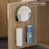 Estante grueso para tapas de olla, soporte para tapas de olla de cocina sin perforaciones, estante de almacenamiento para tablas de cortar, estante de almacenamiento de pared para baño