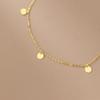Tobillera de Cadena Cruzada de Disco de Plata Nalan S925 Estilo K Pequeña Fresca Simple Elegante Joyería para Pie de Mujer S4772