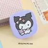 Estuche para Lentes de Contacto con Estampado de Dibujos Animados de Macaron, Lindo, Compacto, Caja de Cuidado Portátil, Tapa que No Gira, Doble Compartimento Integrado