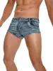 19030 # Estilo Nuevo Jeans Ajustados Sexy para Hombre, Shorts de Mezclilla, Cintura Baja Ultra-Cortos Ropa para Mujeres Transgénero con Diseño Hueco