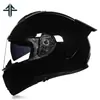 Casco Abierto de Motocicleta Ff Casco de Motocicleta de Media Temporada con Doble Lente Casco Integral de Motocicleta para Hombre y Mujer Vehículo Eléctrico
