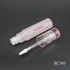 Producción de Tubos de Brillo de Labios Semitransparentes, Tubos Vacíos Redondos de Plástico para Brillo de Labios/Gloss de 2.8g, Materiales de Empaque Cosmético