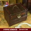 Caja de Joyería con Cerradura de Combinación Clásica de Imitación, Caja de Joyería Antigua Vieja, Tocador, Almacenamiento de Joyería para Manos y Collares Retro